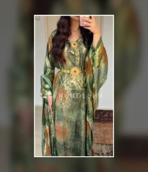 Emerald Aura Kurdish Dress