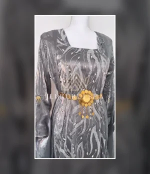 Silver Embroidered Kurdish Dress