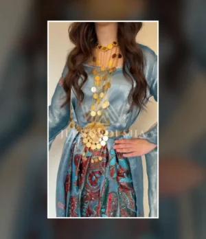 Ocean Glow Kurdish Dress